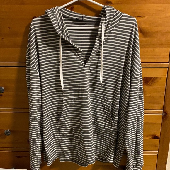 Long sleeve T-shirt style hoodie
